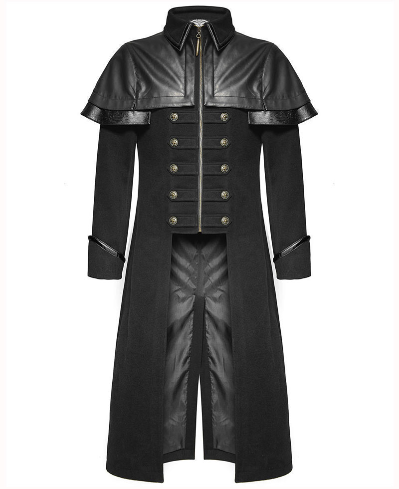 Highwayman Gothic Military Black Coat