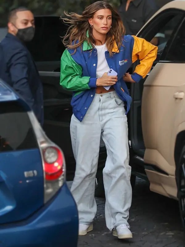 Hailey Bieber Benetton Formula 1 Jacket