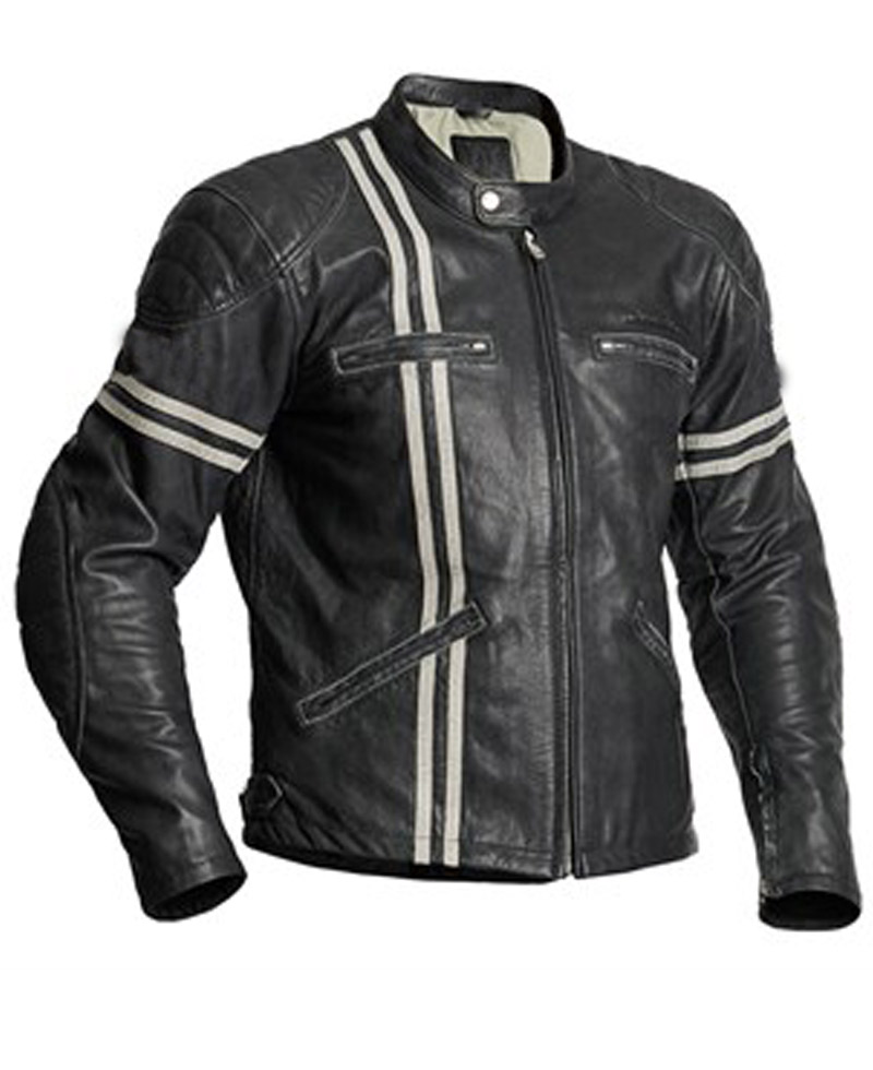 Halvarssons Dresden Striped Motorcycle Jacket