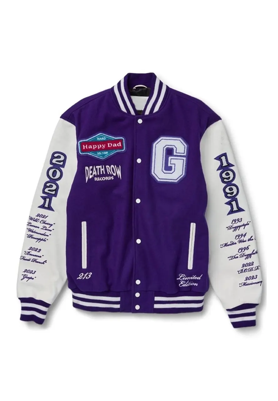 Happy Dad X Death Row Letterman Jacket