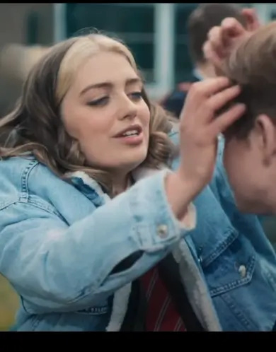 Heartstopper 2022 Imogen Heaney Fur Denim Jacket