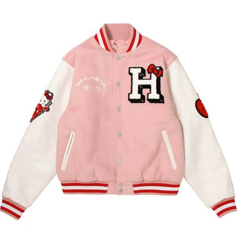 Hello Kitty H Apples Letterman Jacket