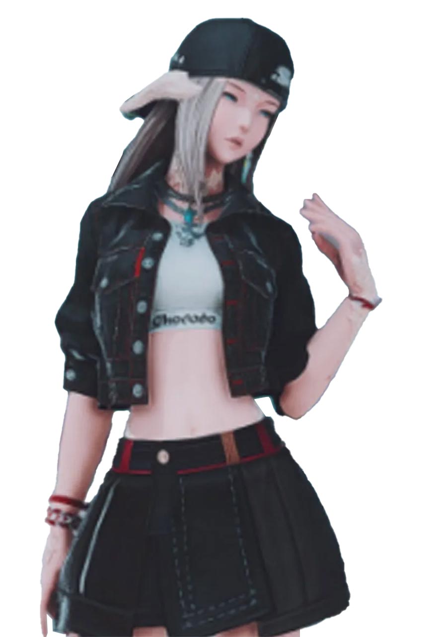 Hip Street FFXIV Cropped Black Jacket