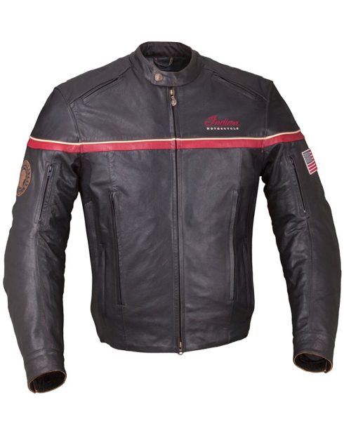 Indian Freeway Motorcycle Black Leather Jacket