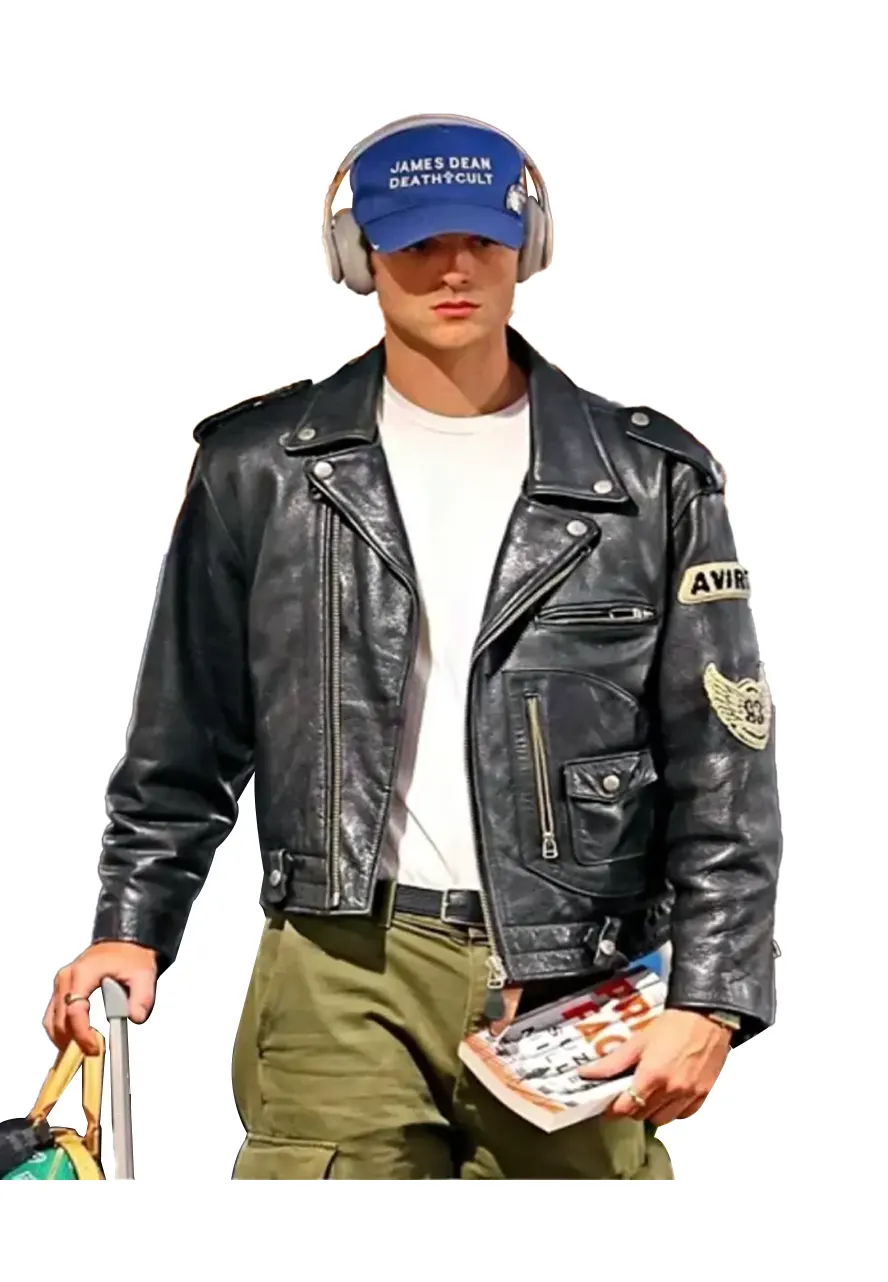 Jacob Elordi Leather Jacket