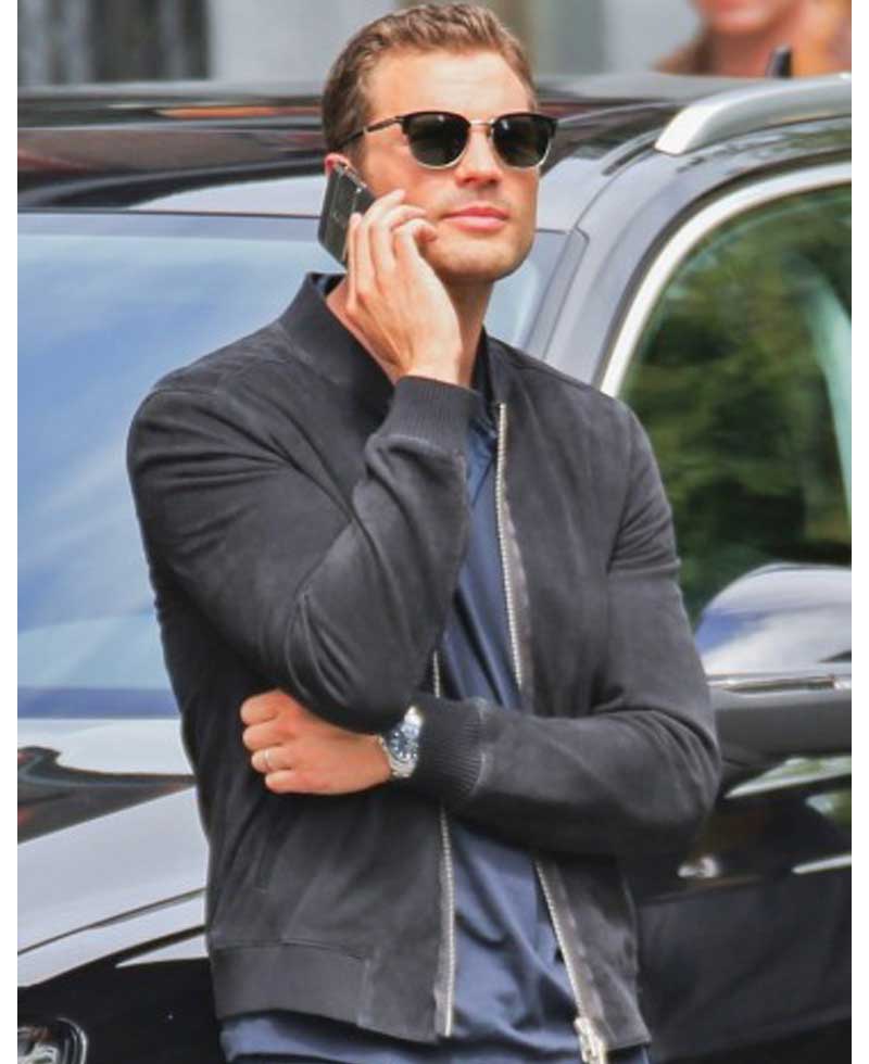 Fifty Shades Freed Jamie Dornan Bomber Suede Jacket