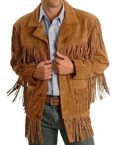 Jon Voight Midnight Cowboy Brown Fringe Jacket