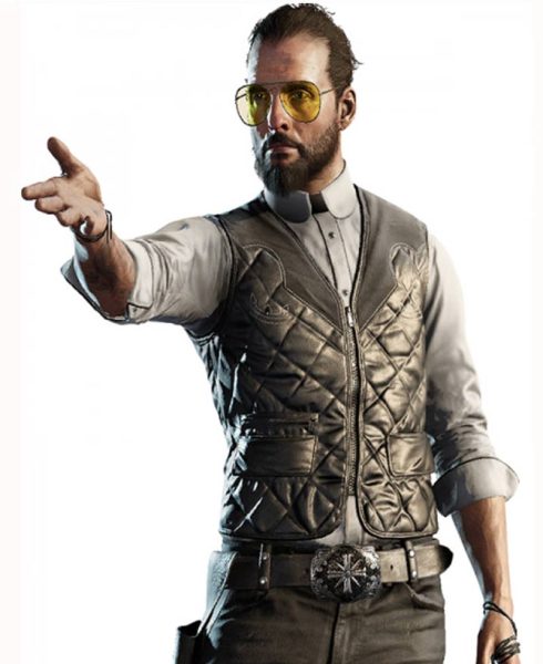 Joseph Seed Far Cry 5 Grey Vest