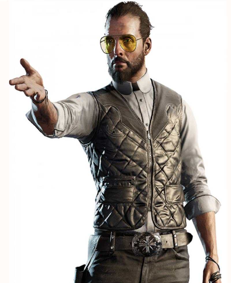 Joseph Seed Far Cry 5 Grey Vest