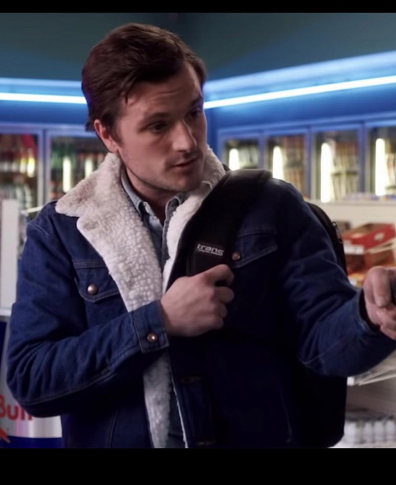 Josh Hutcherson Burn Shearling Jacket