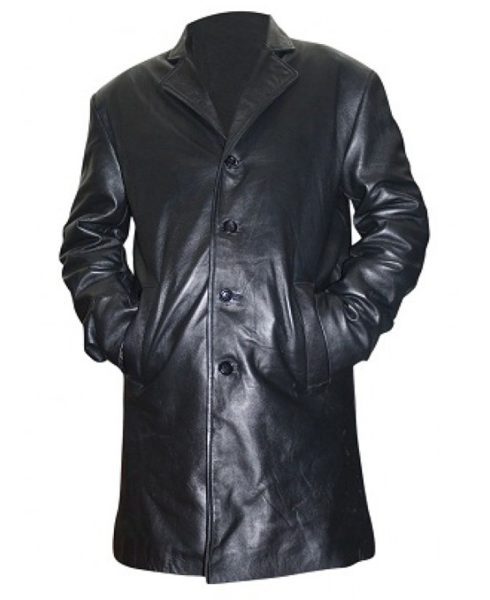 Joshua Jackson Fringe Peter Bishop Leather Coat