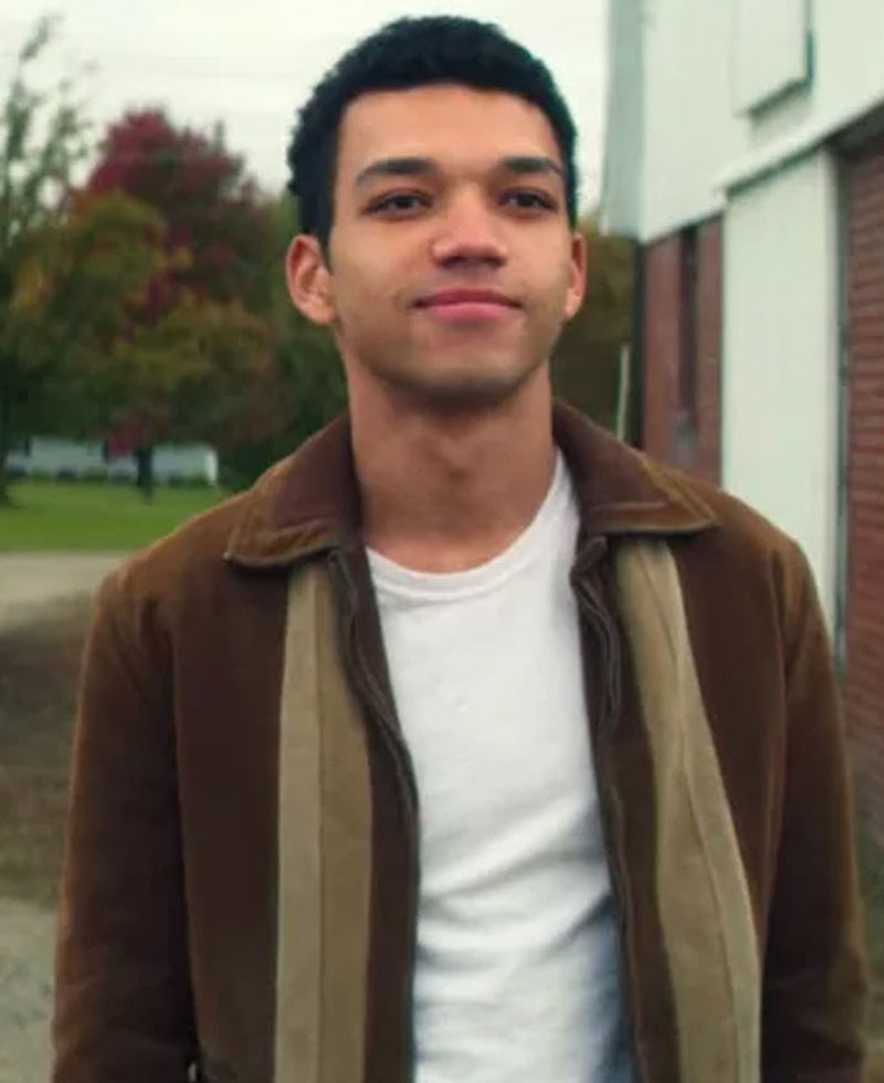 Justice Smith All The Bright Places Velvet Jacket