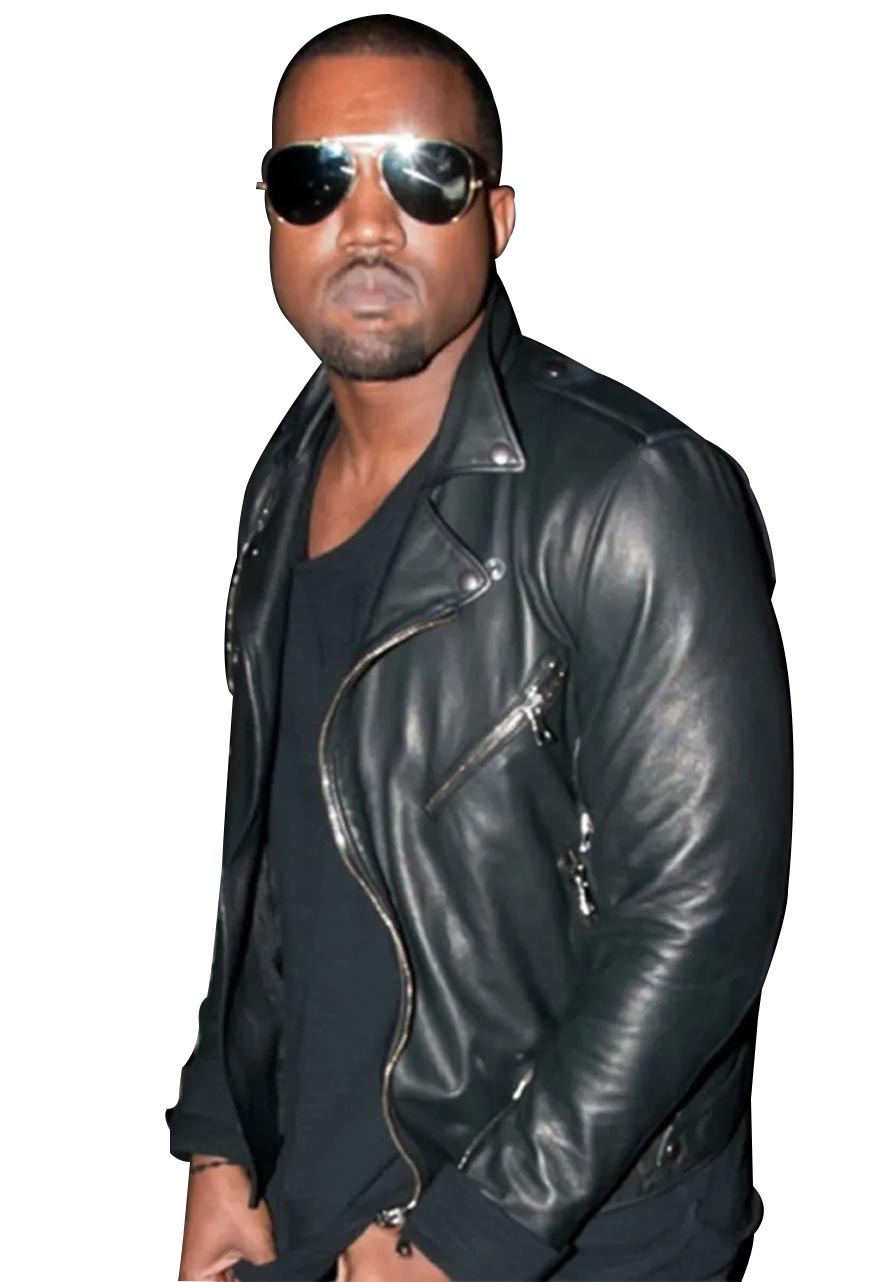Kanye West Black Leather Jacket