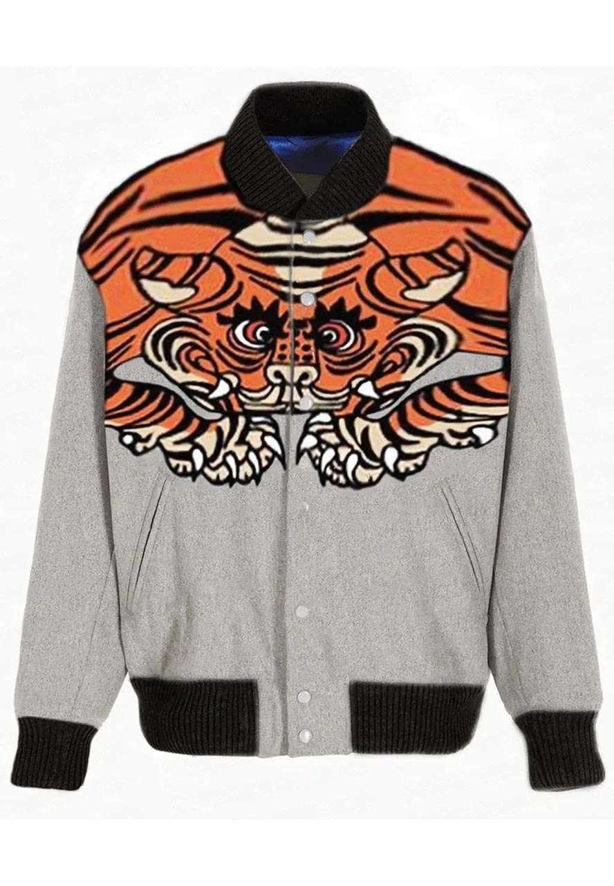 Kanye West Pastelle Tiger Varsity Jacket
