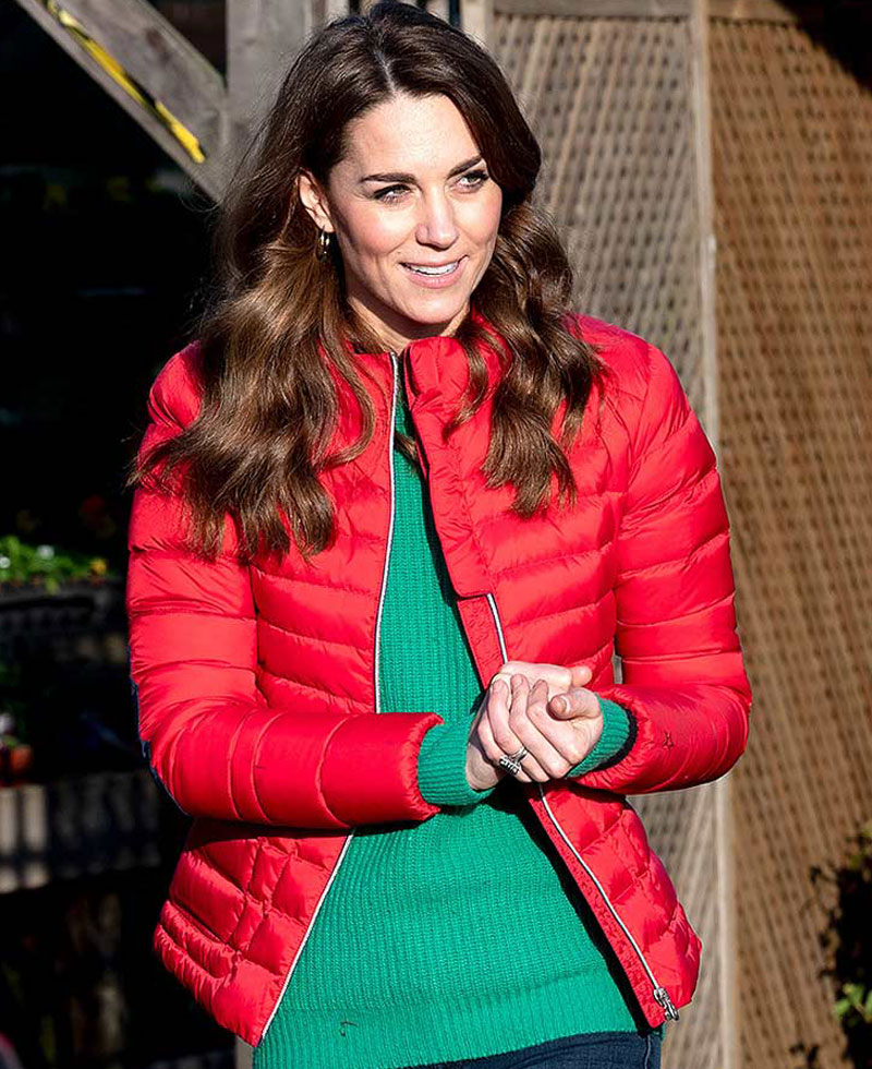 Kate Middleton Christmas Red Jacket