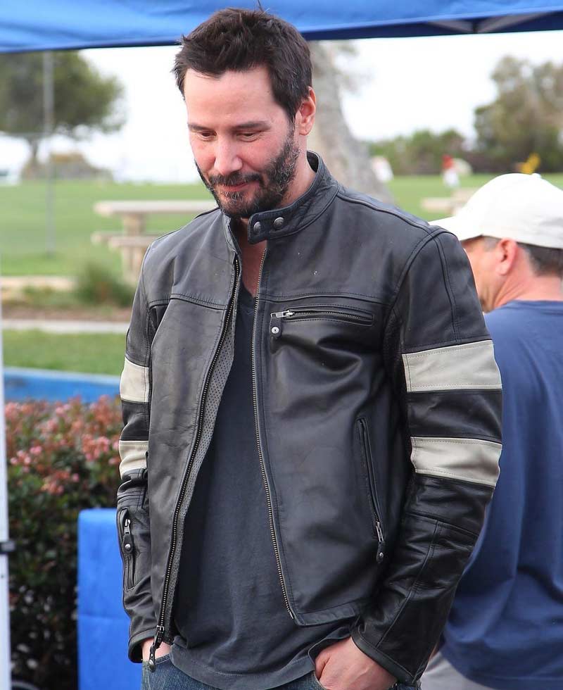 Keanu Reeves John Wick Motorcycle Leather Jacket