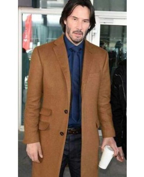 Keanu Reeves Siberia Brown Coat