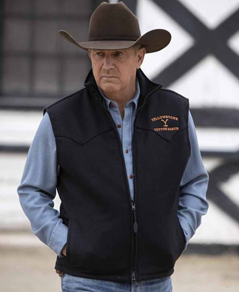 yellowstone john dutton black vest