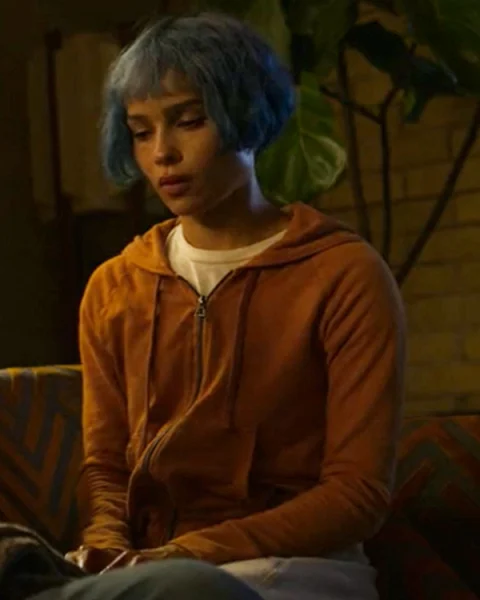 Kimi Zoe Kravitz Brown Hoodie