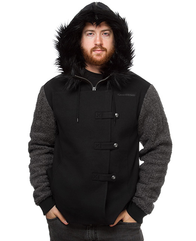 Jon Snow Game of Thrones Fur Hoodie
