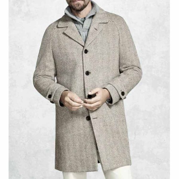 Knives Out Daniel Craig Grey Coat