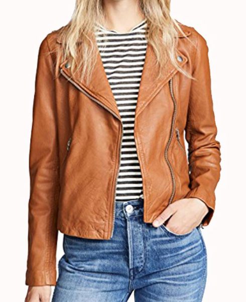 Legends of Tomorrow Jes Macallan Brown Leather Biker Jacket
