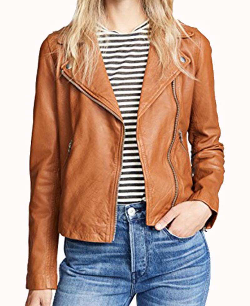 Legends of Tomorrow Jes Macallan Brown Leather Biker Jacket