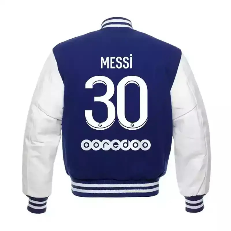 Lionel Messi No 30 Printed Varsity Jacket