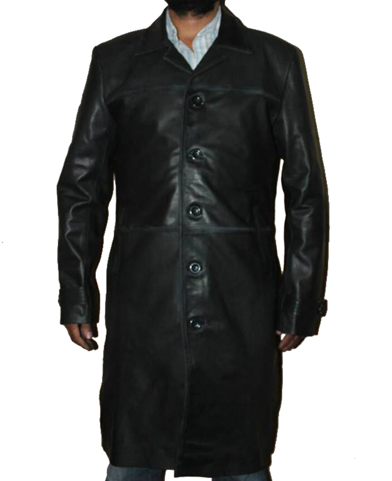 Donald Pierce Logan Boyd Holbrook Leather Coat
