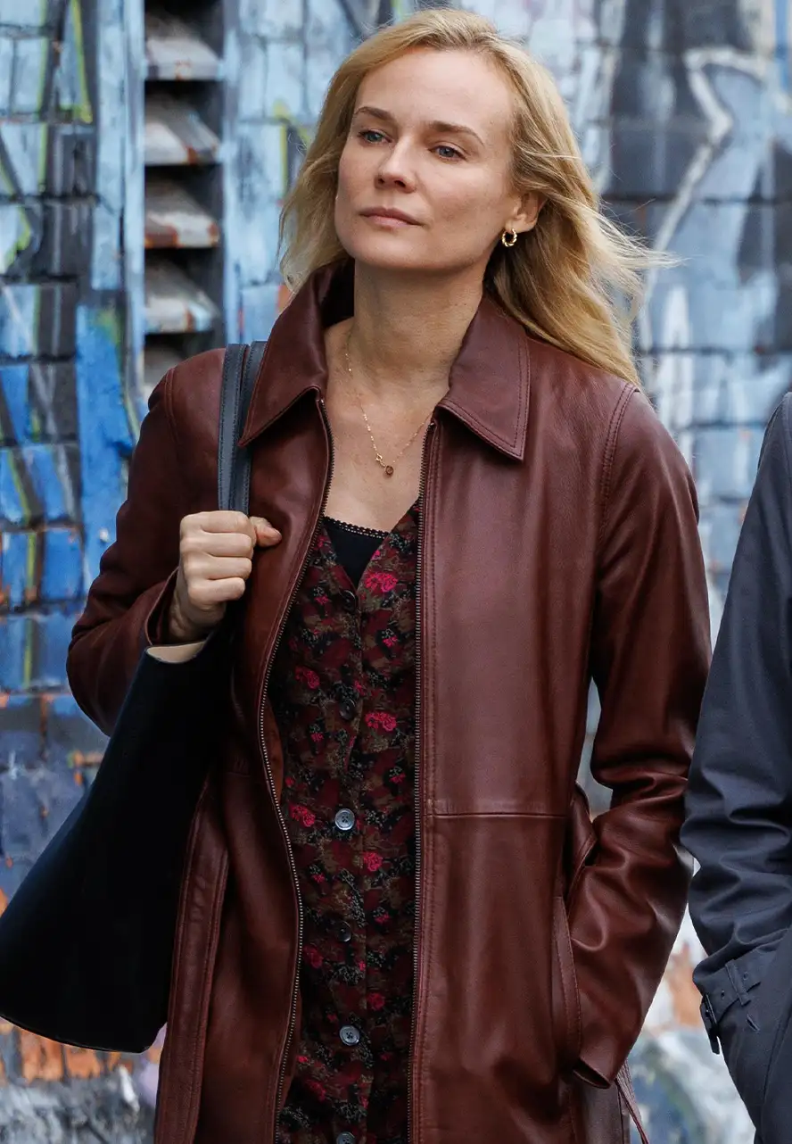 Longing 2024 Diane Kruger Brown Coat