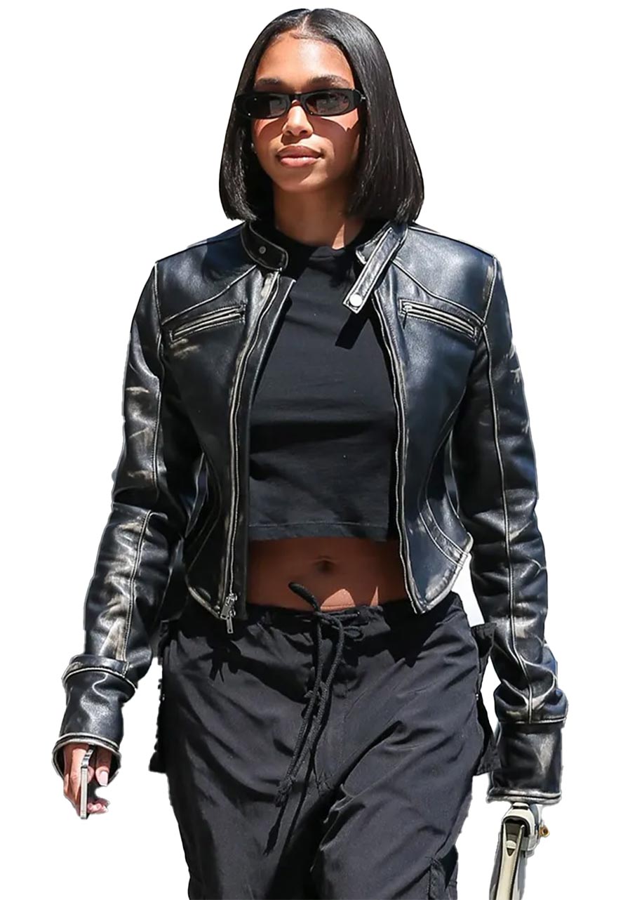 Lori Harvey Hangs Out with The Biebers Jacket