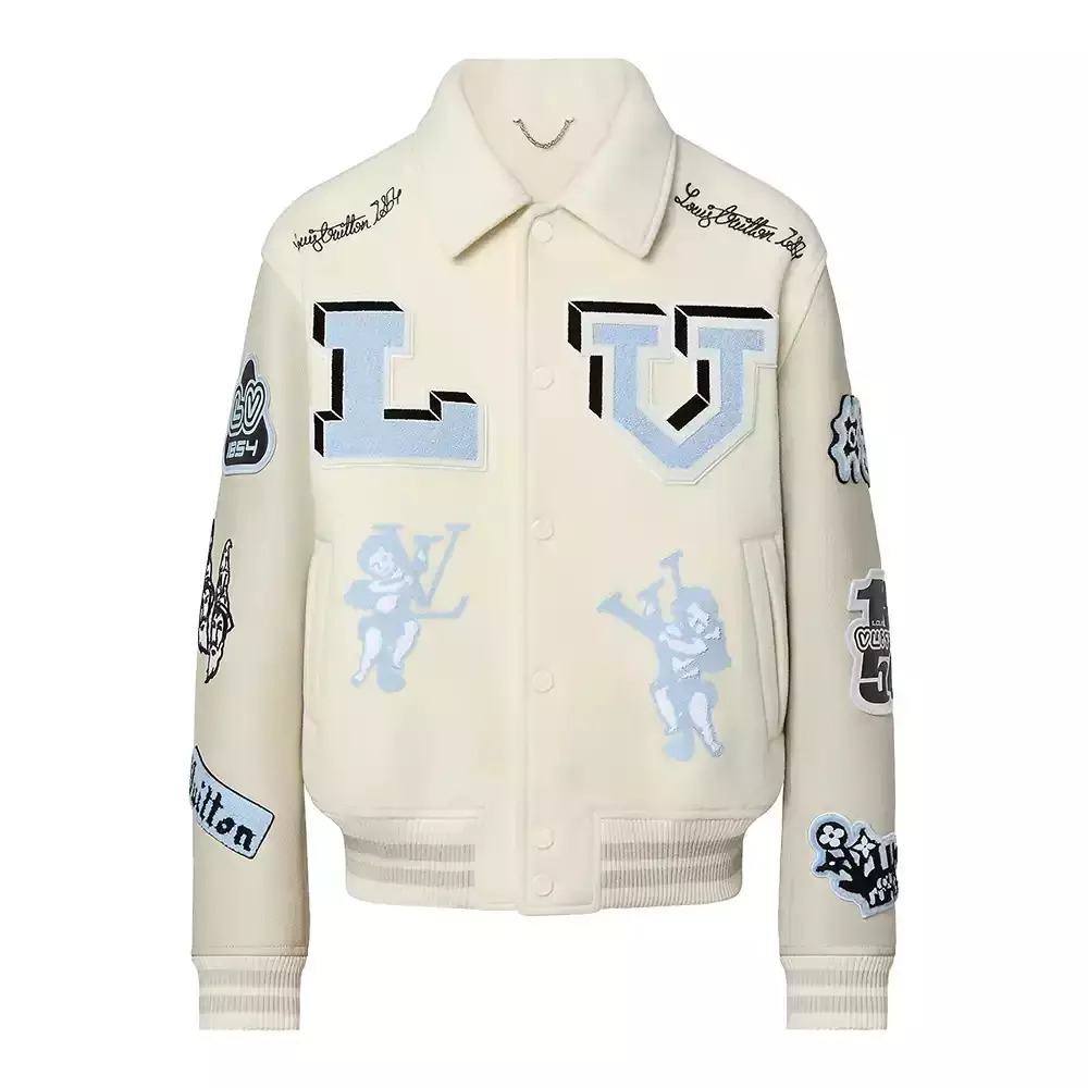 Louis Vuitton Milky Varsity Jacket