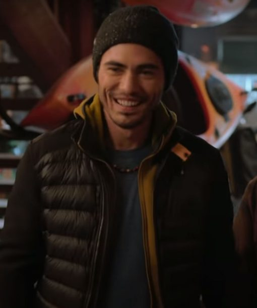 Love Hard Tag Puffer Hooded Jacket