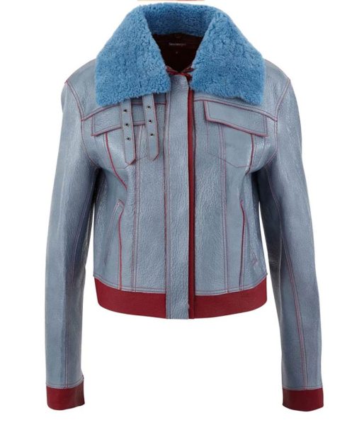 Zoe Chao Love Life Leather Jacket