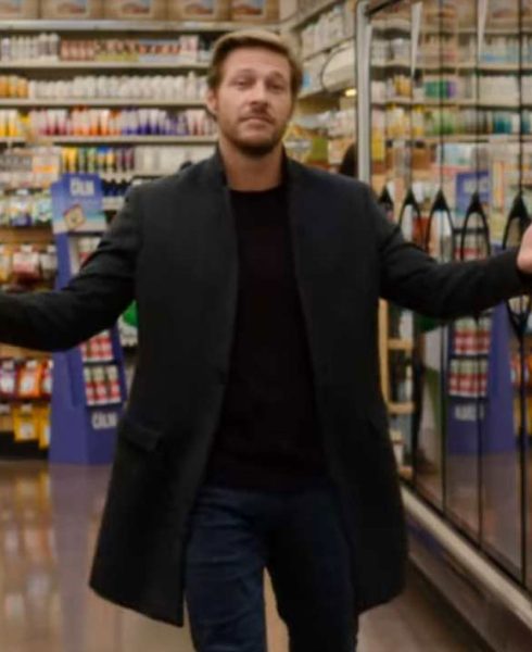 Holidate Luke Bracey Wool Coat