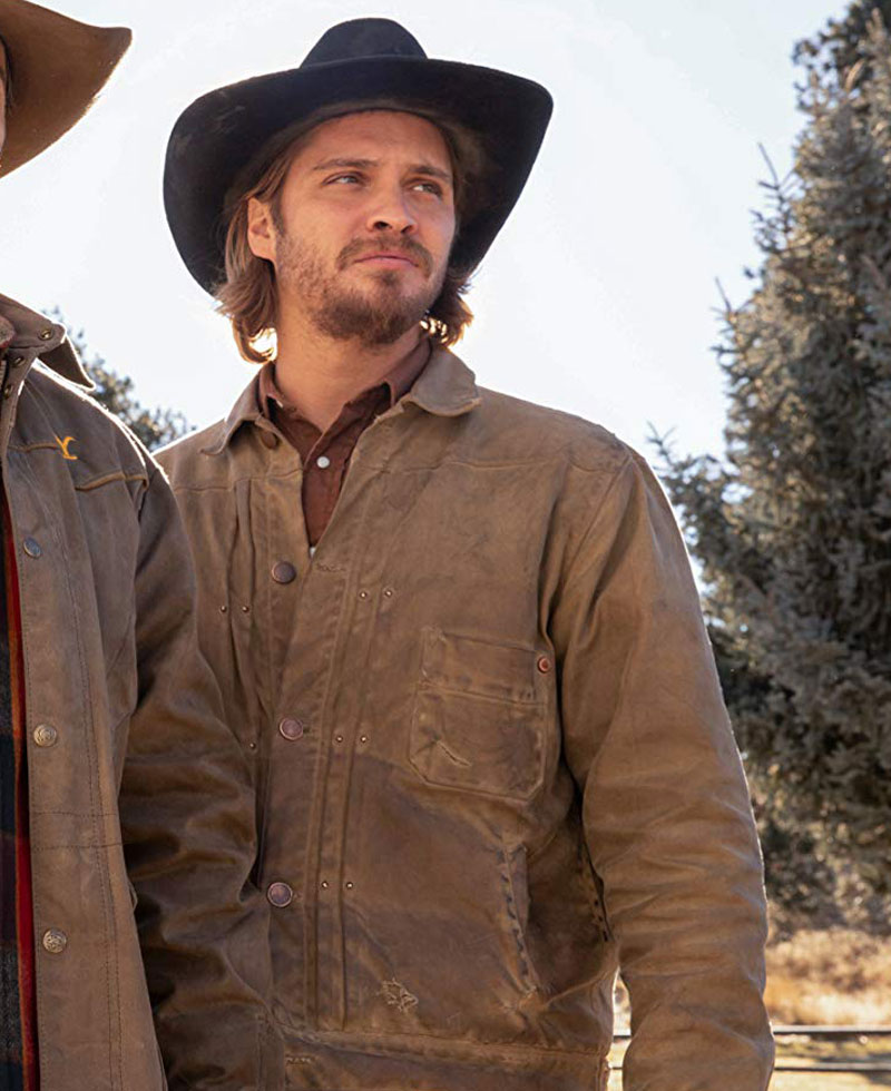 Luke Grimes Yellowstone Leather Jacket