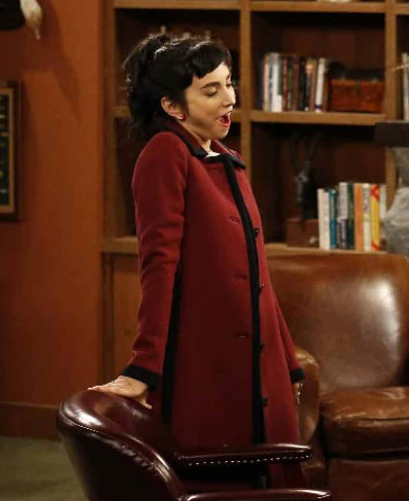 Molly Ephraim Last Man Standing Red Wool Coat