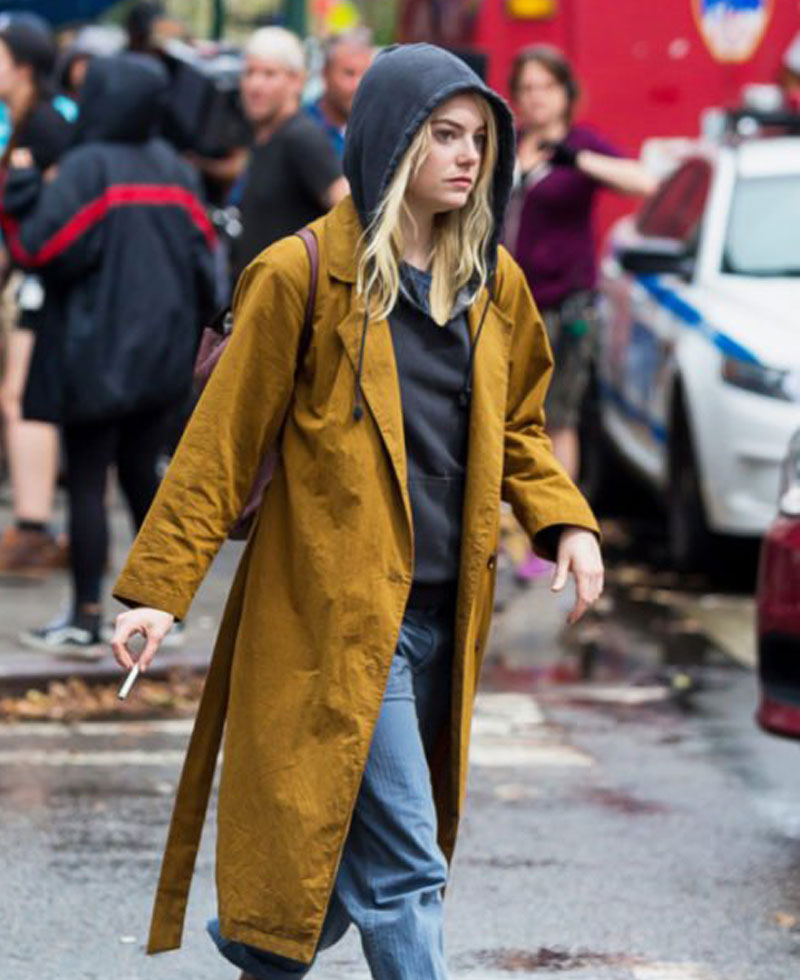 Maniac Emma Stone Brown Coat