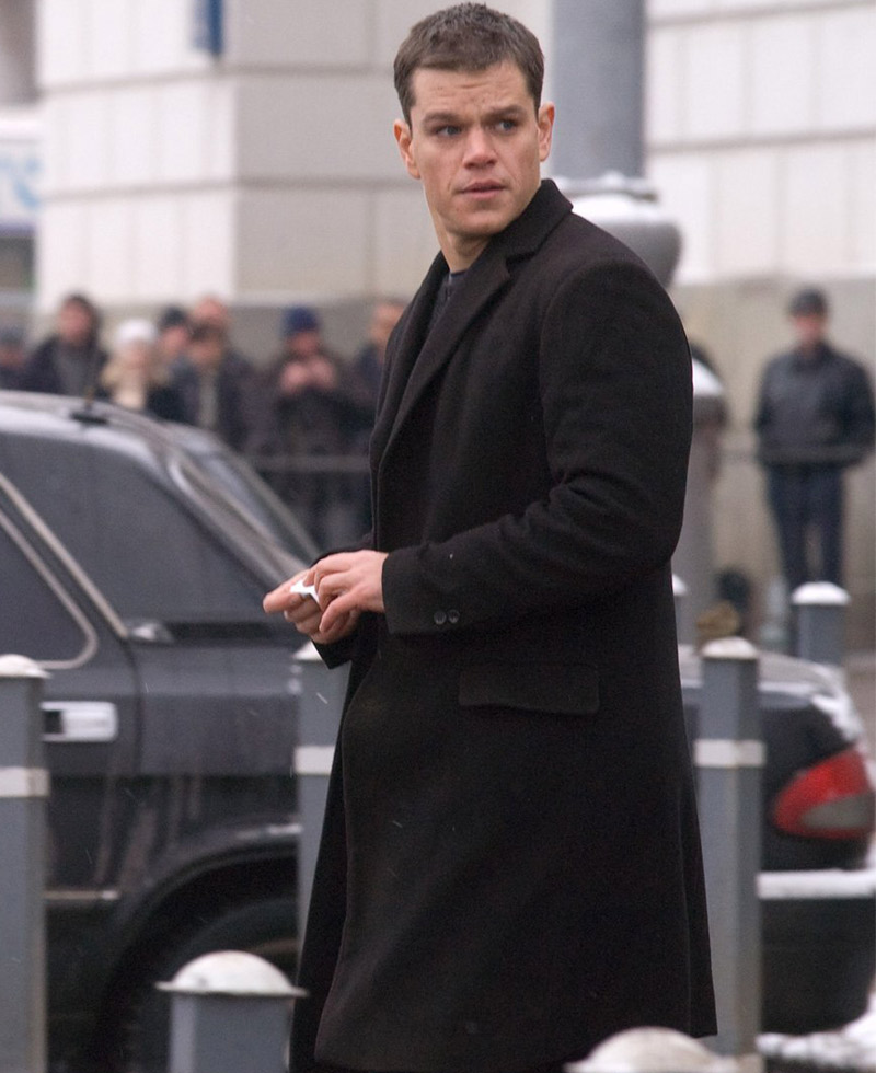 Matt Damon The Bourne Supremacy Black Coat