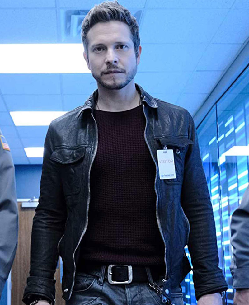 The Resident TV Series Matt Czuchry Black Leather Jacket