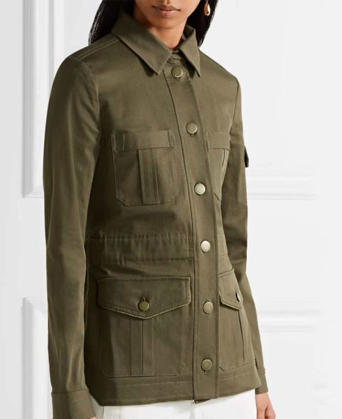 Melania Trump Cotton Military Jacket