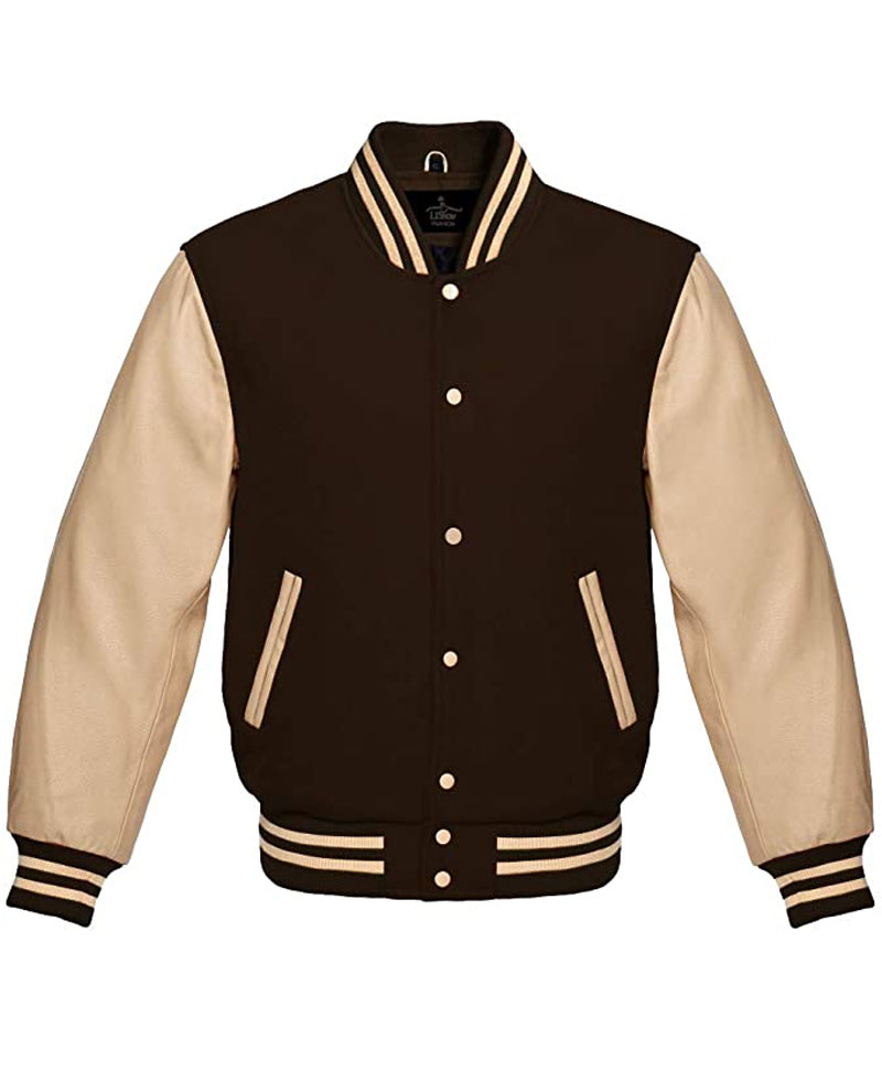Men's FJM106 Brown Bomber Jacket