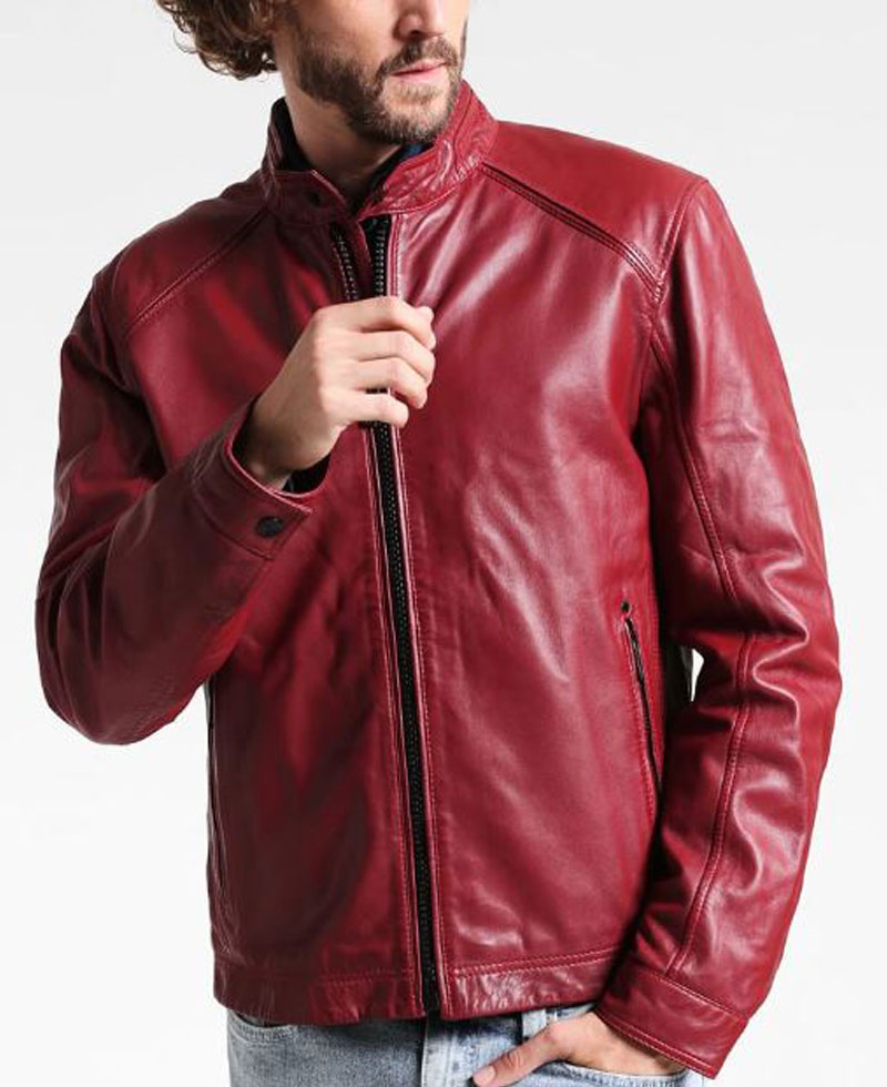 mens-fjm304-black-zipper-simple-red-leather-jacket.jpg