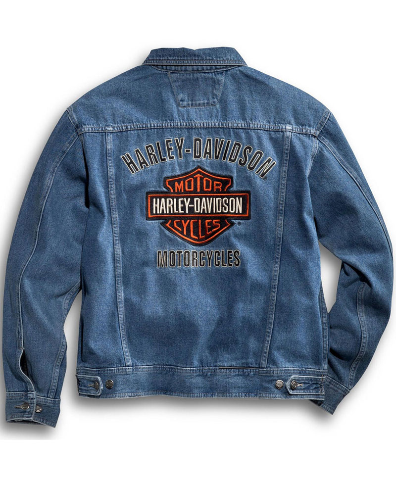 Harley Davidson Denim Bike Rider Jacket
