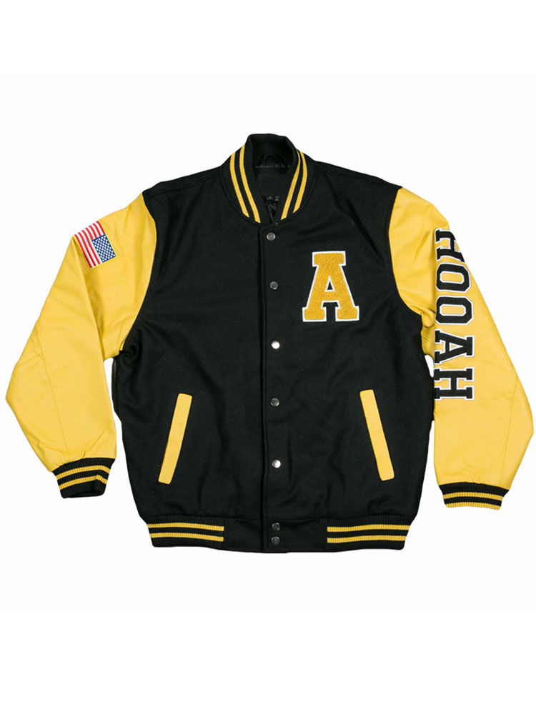 Men's Varsity American Flag Army Hooah Jacket