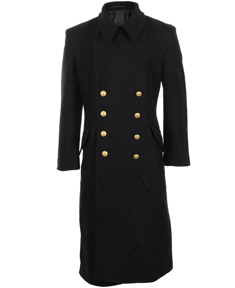 Men's Military Navy Great Black Coat