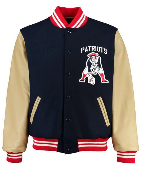 Men's Varsity Patriots Letterman Jacket