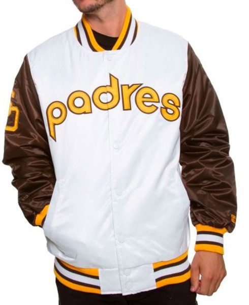 Men's Padres San Diego Brown and  White Jacket
