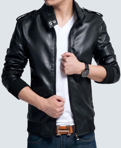 Men's Slim Fit Rib Knitted Style Jacket