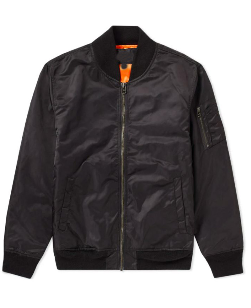 Men's Stussy Black Flight Jacket